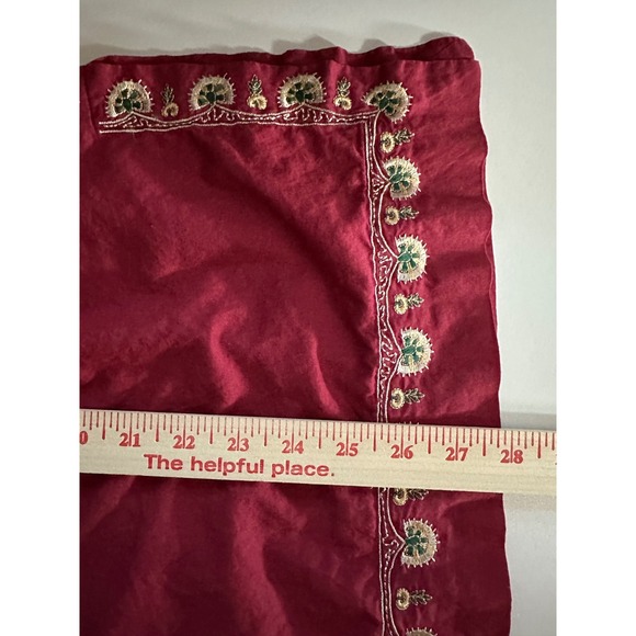 Soft Surroundings‎ Sz XLP Red Sleeveless Embroidered Top 100% Cotton Gypsycore - Picture 7 of 12